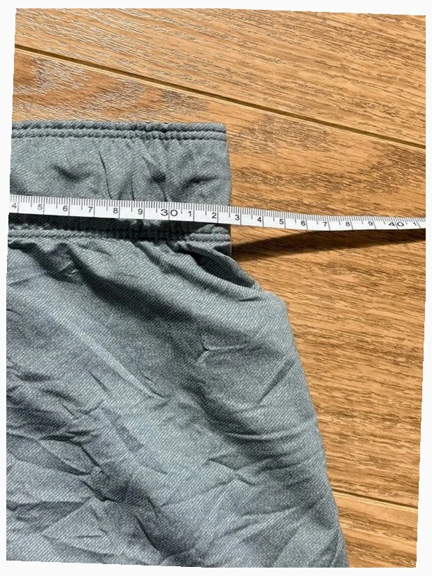 Short Nike femme gris chiné taille élastique logo training sport polyester XS – photo 6